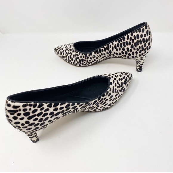 NIB Clarks Laina55 Leather Animal Print Heels - Picture 7 of 12